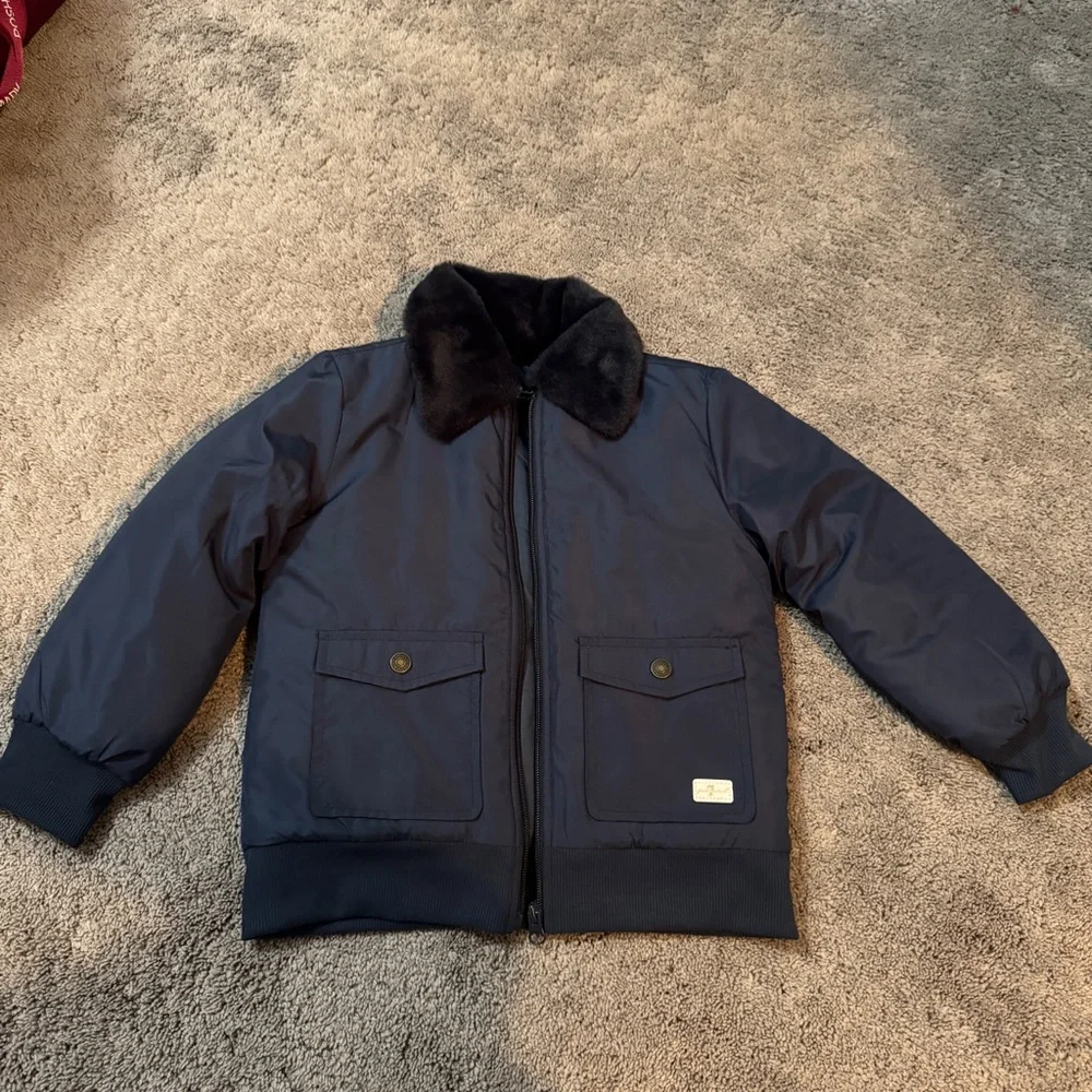 7 for All Mankind Blue Puffer Jacket